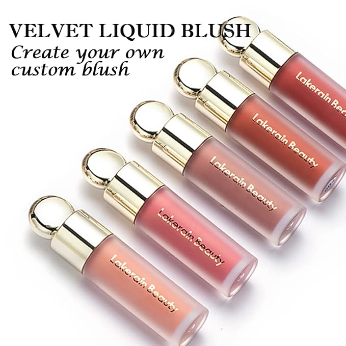 Liquid Blush,Soft Cream Face Blush Dewy Cheek Tint Moisturizing Natural Matte Looking Weightless Smooth Skin Tint Blush Makeup - #05