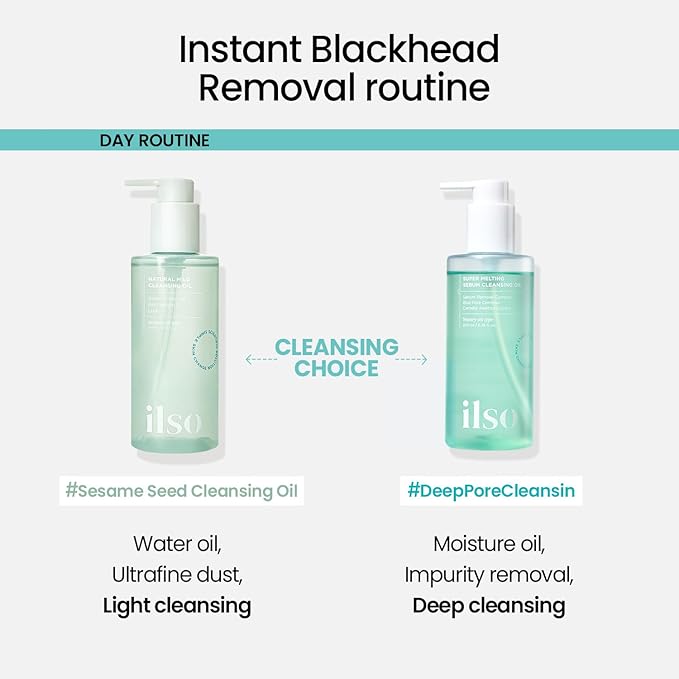 ilso Super Melting Sebum Cleansing Oil, Watery Oil Type, Sensitive Skin Face Wash, Oil Cleanser for Face, Makeup Blackhead Remover, Korean Skin Care 6.75 fl oz (200ml)