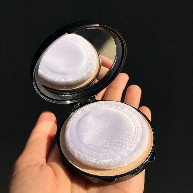 CIVIC MADAM COMPACT Pressed Powder Foundation Bright, Light Not Dull Bright, Soft Smooth, Concealing, Medium to Full Coverageb Blurs Pores & Control It, UVA & UVB Protection, No1 White Skin 0.60 Oz.