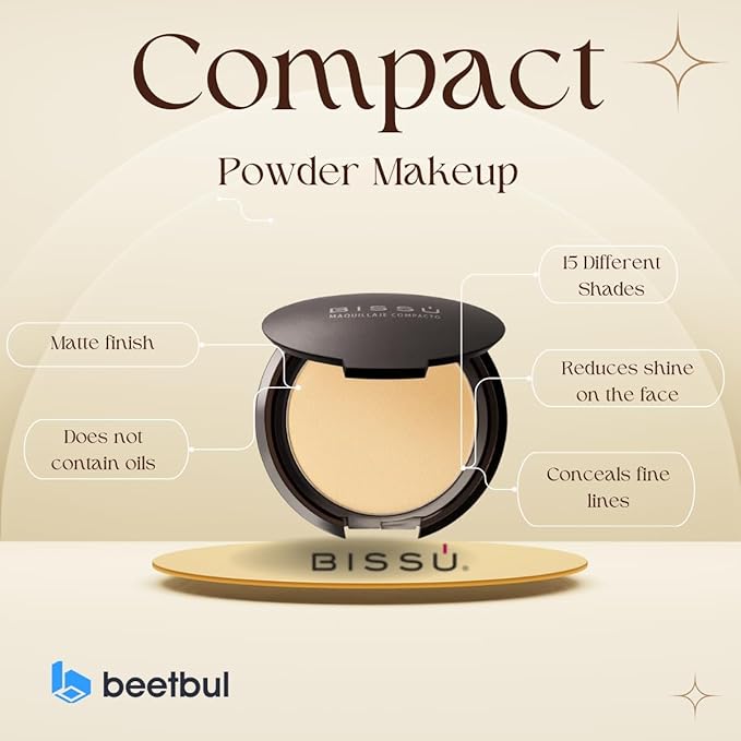 Bissú Compact Powder Makeup - 8g (12 Softan)