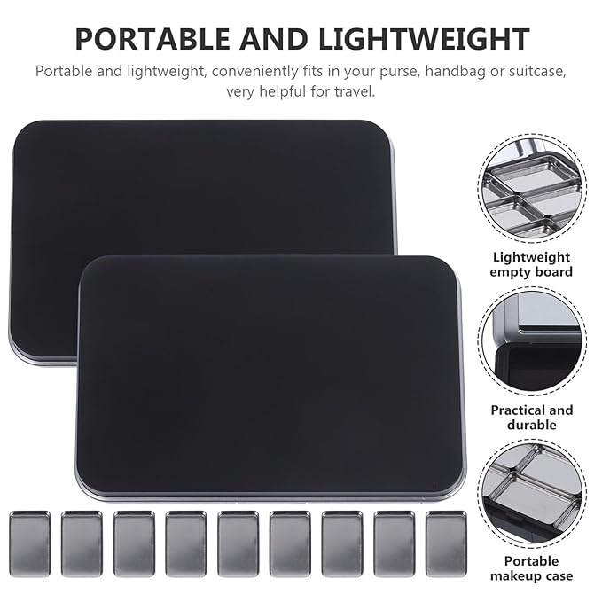 Empty Eyeshadow Palette Refillable Eyeshadow Palette Empty Makeup Palette Storage Box for Lipstick Blush