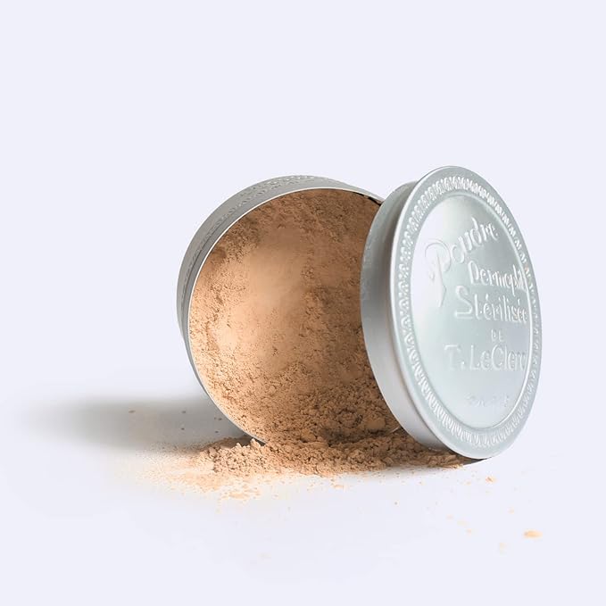 T. LeClerc Loose Facial Powder - Face Makeup Setting Powder Longwear, Blendable Mineral Minimizes Pores & Perfects Skin Tones Blurs Fine Lines Foundation, Concealer, Smoothes, Mattifies (Natural)