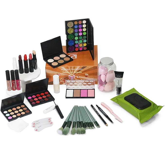 Makeup Set Box, Festival Surprise Assortment Gift with Professional Makeup Products, Cosmetics Set Party Favors for Women Girls Teenager, Vegan & Cruelty-Free, Set C