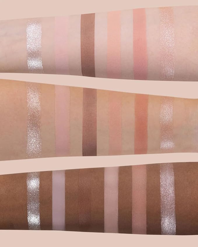 Flower Knows Swan Ballet Six-Color Makeup Palette,Eyeshadow,Blush,Highlighting & Contour All-in-One Face Makeup Palette with 4 Matte+2 Shimmer Neutral Shades(01 White Swan,0.23 Oz)