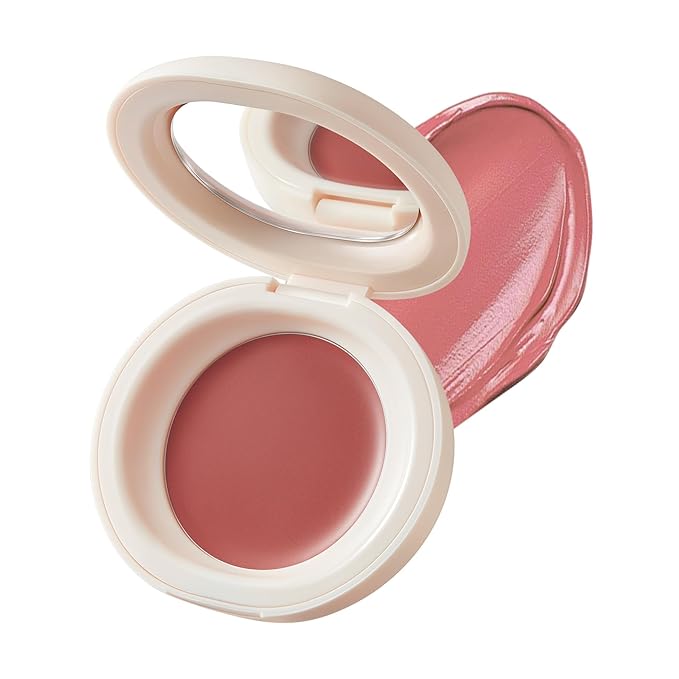 COLORKEY Soft Mist Multi-Purpose Cream, Makeup Blush, Matte Finish, Lips & Cheeks, For Eyes, Moisturizing, Long-Lasting, Non-Sticky(01 ROSY, 2.5g)