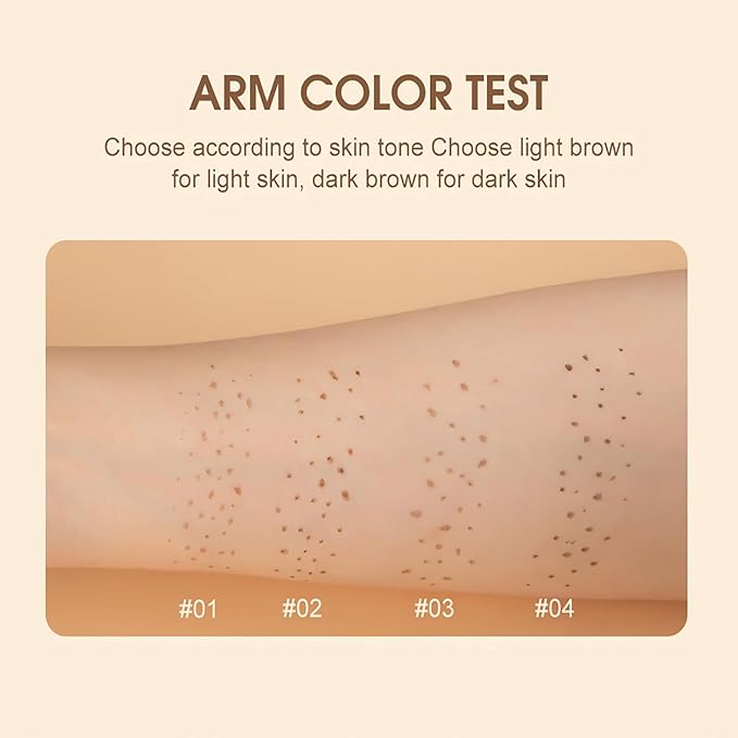 Light Brown Freckle Pen - Natural Waterproof Makeup Tool for Face & Body, Long Lasting Cosmetic Marker with Precision Tip, Vegan & Cruelty Free, Daily Use & Special Occasion