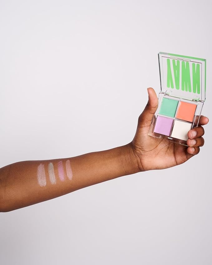 YAWN Non-Toxic Lip + Cheek Palette for Kids & Teens | For Lips, Blush & Highlighter | Shimmery, Vegan & Cruelty-Free | Free from Parabens, Sulfates, Phthalates & More | Made in USA