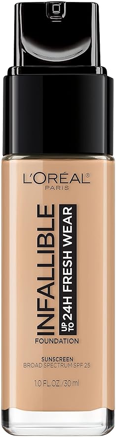 L’Oréal Paris Makeup Infallible Up to 24 Hour Fresh Wear Foundation, Golden Beige, 1 fl; Ounce (Pack of 2)