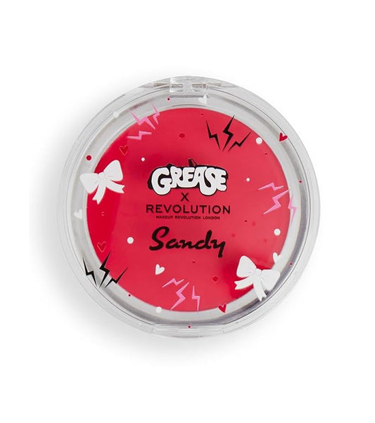 Revolution X Grease Sandy Melting Blusher Dark Pink Lady, 0.21 oz/ 6 g, Rosey