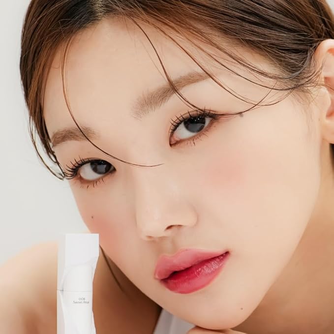 Dewy Fit Tint – 8 Colors | Non-Sticky, Buildable Shine with Vivid Color | Long-Lasting & Moisturizing for a Plump, Glossy Finish | K-Beauty Lip Color (#008 Sweet Petal, 0.1 Fl Oz)