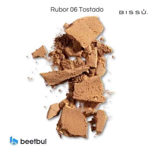 Bissú Blush 4g c/u, Intense Pigmentation, Soft Texture, Matte and Satin Finishes (06 Roasted)