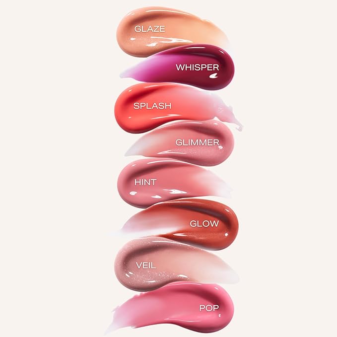 Woosh Beauty, Spin-On Lip Gloss, Hydrating Hyaluronic Acid & Shea Butter, No Fine Lines, Shine Finish, Vegan & Cruelty-Free