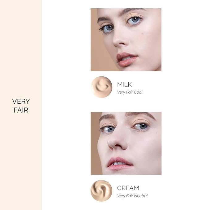 OFIR Skin Satin Medium Coverage Foundation | Lightweight Foundation Makeup with Vegan Formula | Blue Light Protection & Non-Creasing for Long-Lasting Wear | 1 FL OZ (Milk - Very Fair Cool)