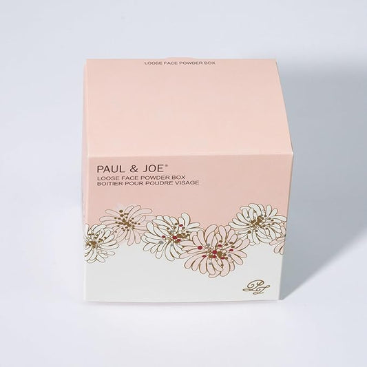 Paul & Joe Loose Powder Box + Puff - Refill Sold Separately, All-Day Lightweight Powder, Translucent Skin, Covers Pores, Absorbs Excessive Sebum, Creates Airy and Velvety Skin