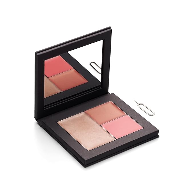 Phase Zero Makeup Cream Highlighter - "Burning Rose" - 6g / 0.212oz - Full Size Refill - For a Long Lasting, Natural, Radiant Glow