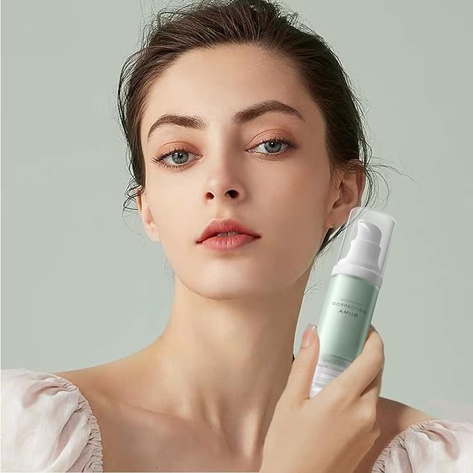 AMIIR Poreless Primer for Face Before Makeup - Smooth Brighten Moisturize Face Primer, Neutralize Redness, Color Correcting Primer, Pore Filler Make Up Primer for Face, Matte Blurring Primer, Green