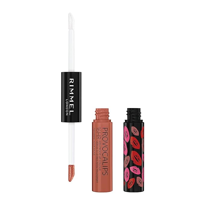 Rimmel London Provocalips 16hr Kiss-Proof Lip Color Bundle - 750 Heart Breaker & 730 Make Your Move, .14 fl.oz. Each