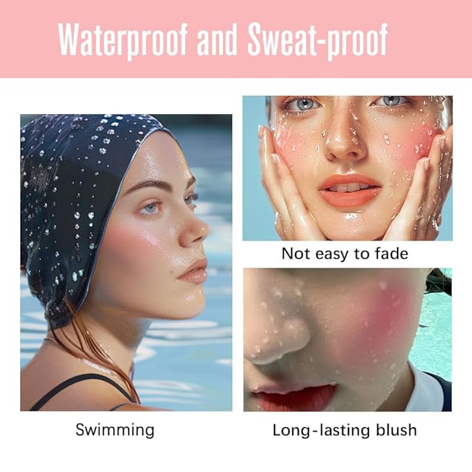Silky Butter Blush Cream, Face Powder Blush for Long-lasting, High Color Rendering and Waterproof Makeup with Sweet Buttery Scent, Up to 12h Wear (1, Feeling Butter, Large)