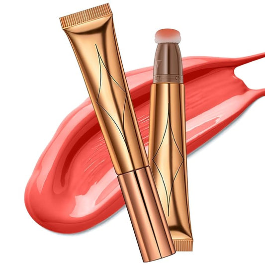 Blush Beauty Wand, Liquid Face Blusher Stick with Cushion Applicator, Long Lasting Smooth Natural Matte Finish, Lightweight Blendable Super Silky Cream Blush Stick (03# Blush) 0.5291 Ounce