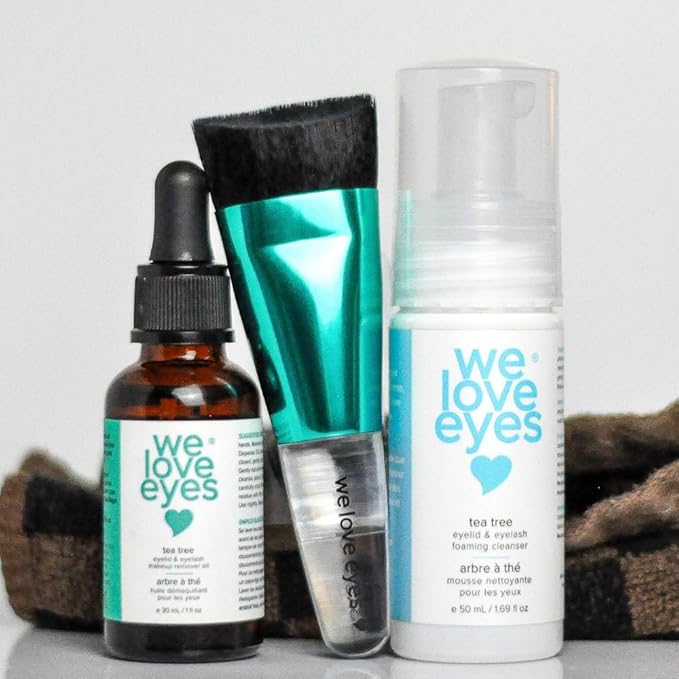 We Love Eyes - Tea Tree Oil Eye Makeup Removal System - Limit unnecessary lash and brow loss when removing eye makeup