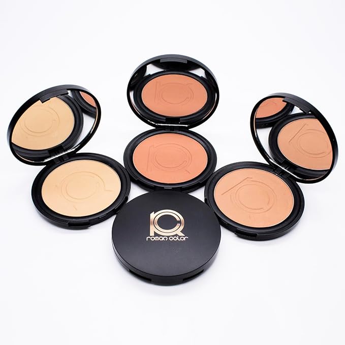 Makeup Beauty Pressed Powder foundation Compact Full Coverage Foundation Skin Care Face Makeup Essentials Contour Palette Setting Powder fit me powder foundation makup 0.49 OZ (Natural, 0.49 OZ)