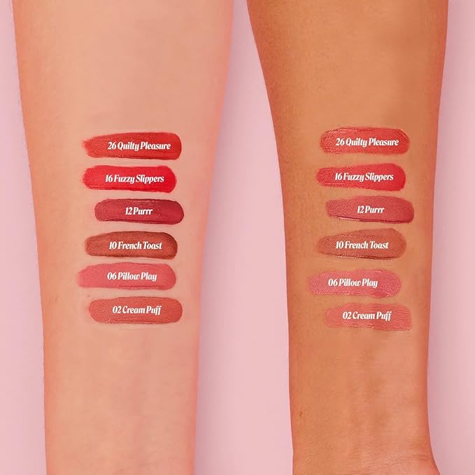 Benefit Plushtint Moisturizing Matte Lip Tint #2 Cream Puff (Almond Pink), 0.2 Ounce