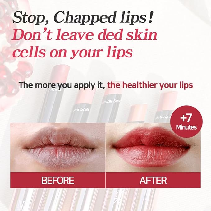 Lux Triple Cure Lipstick Venus (Deep Red) (0.12oz) Natural Tinted Korean Lip Balm, Petroleum/Paraben Free natural ingredients moisturizing + exfoliating + coloring all at once,lip balm hydrating