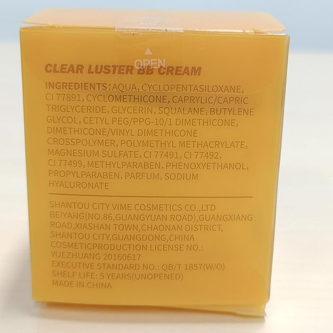 Clear BB Cream, Hydrating Moisturizer BB Cream, Smooth & Lightweight Fit Face Skin Hide Pores Blemishes Concealer Full Coverage Foundation Cream Clean Matte BB Cream Brightens Even Skin Tone with Puff-0.7 Fl Oz(#03 Natural Color)