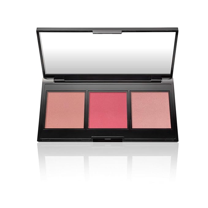 LAURA GELLER NEW YORK Multitasking Eye Lip Cheek Palette Cream to Powder Trio, Pink