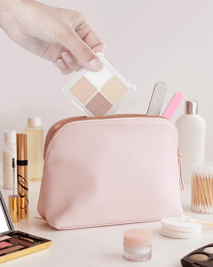 EORTA 12 Pieces Empty Makeup Palettes Box 4 Grids Eyeshadow Pigment Tray Women Refillable eyeshadow Lipstick Blush Highlighters Container Clear Square Pans for Lip Eyeshadow Paints