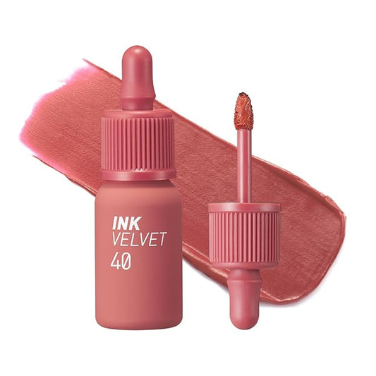Peripera Ink the Velvet Lip Tint - High Pigment Color, Longwear, Weightless, Not Animal Tested, Gluten-Free, Paraben-Free (040 CALM ROSY(NEW))