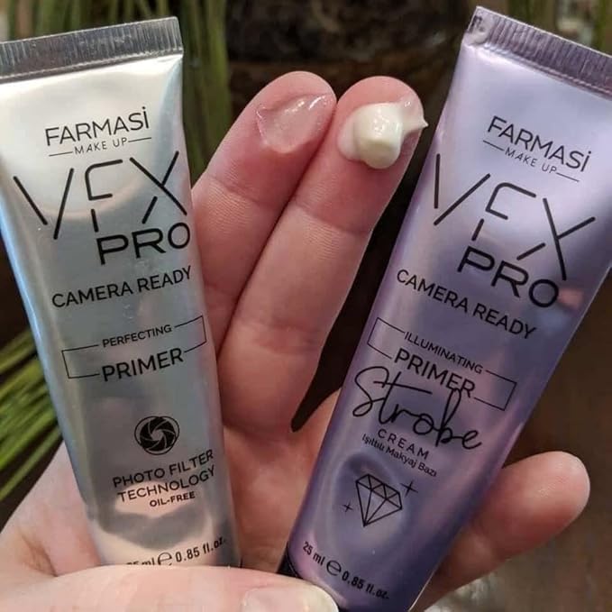 FARMASi VFX Pro Camera Ready Primer Makeup, Smoothing Face Primer, Evens the Appearance of Skin Tone & Redness, Hydrates & Improves Makeup Wear, Lightweight Coverage, 0.85 fl.oz / 25 ml (Illuminating)