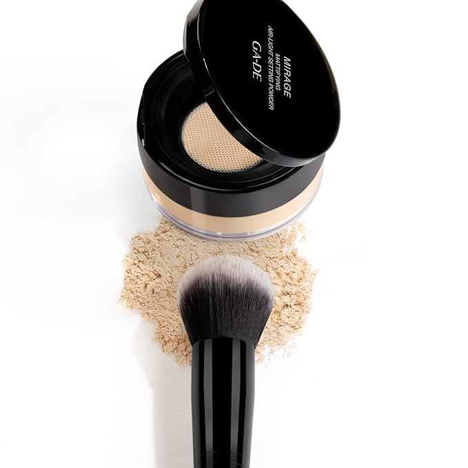 GA-DE Mirage Matifying Air-Light Setting Powder - Effortless Skin Blending, Shine-Free Lasting Makeup - Weightless Texture and Paraben-Free - 0.7 oz
