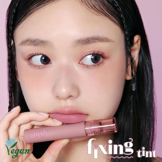 ETUDE Fixing Tint #04 Ginger Milk Tea (4g) | Long Lasting High Pigmented Liquid Lipstick | Waterproof Lightweight Matte Finish Lip Stain | Full Coverage | Korean Makeup, Kbeauty