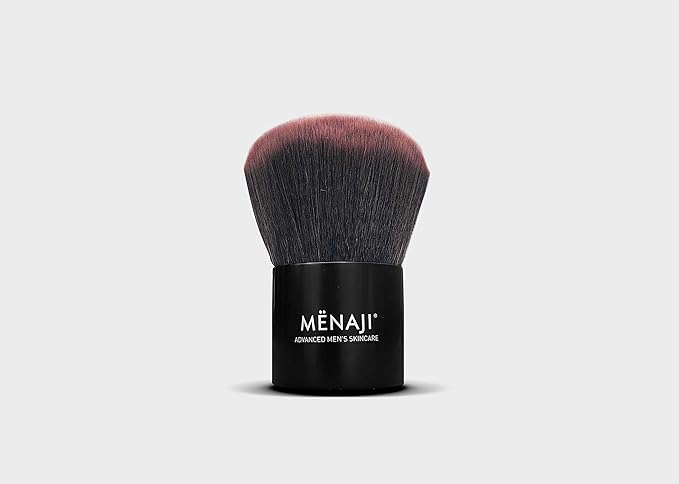MËNAJI Anti-Shine Powder Dark and a Deluxe Kabuki Brush