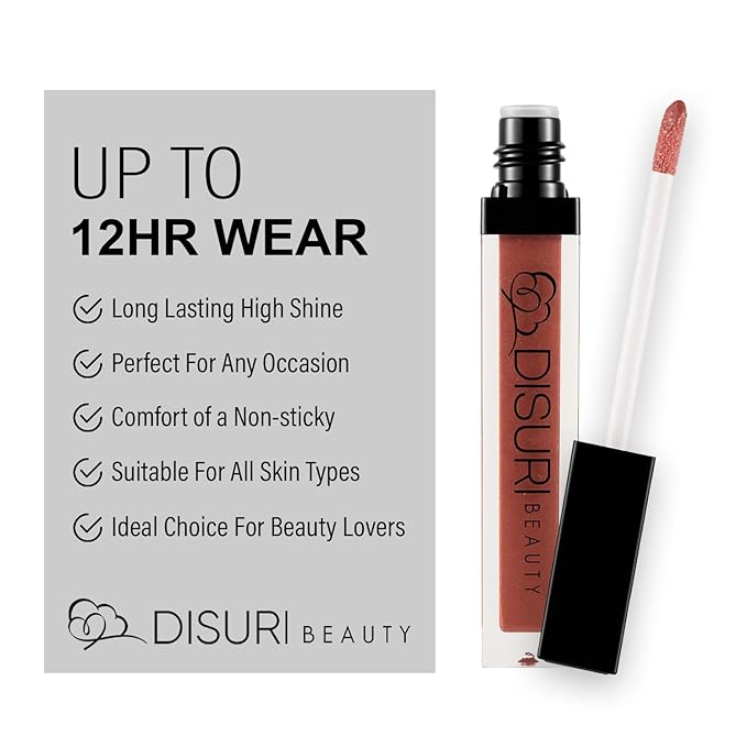 Shimmer Lip Gloss - Non-Sticky Girls Gloss - Long Lasting High Shine - 0.7 FL Oz Gloss for Girls & Women - Cruelty Free - (Love of My Life: S5)