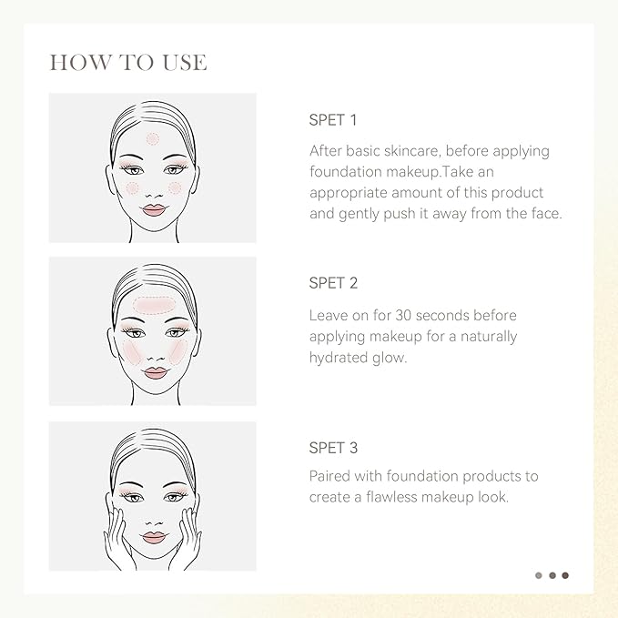 Hydrating Face Primer, Moisturizes Smooth Skin, Long-lasting Moisturizing Foundation Face Primer, Makeup Base Primer, Pores Fine Lines Minimizer with Glycerin, Green