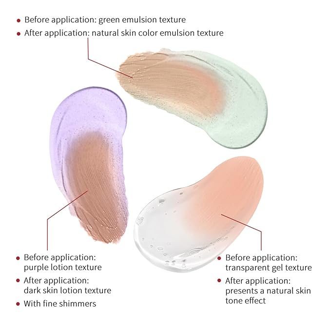 CC Brighten Correction Cream With Centella Asiatica - Improve Skin Dullness - Lightweight Hydration - Soothe & Moisturize - Adjust Skin Tone (Purple)