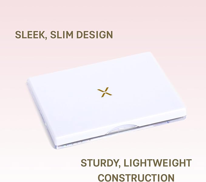FIXY Small Magnetic Makeup Organizer with Clear Top – Depot, Organize & Declutter Your Makeup–Travel-Friendly Empty Palette for Eyeshadow, Blush & More, Customizable & Portable- 5.7"x4.3"