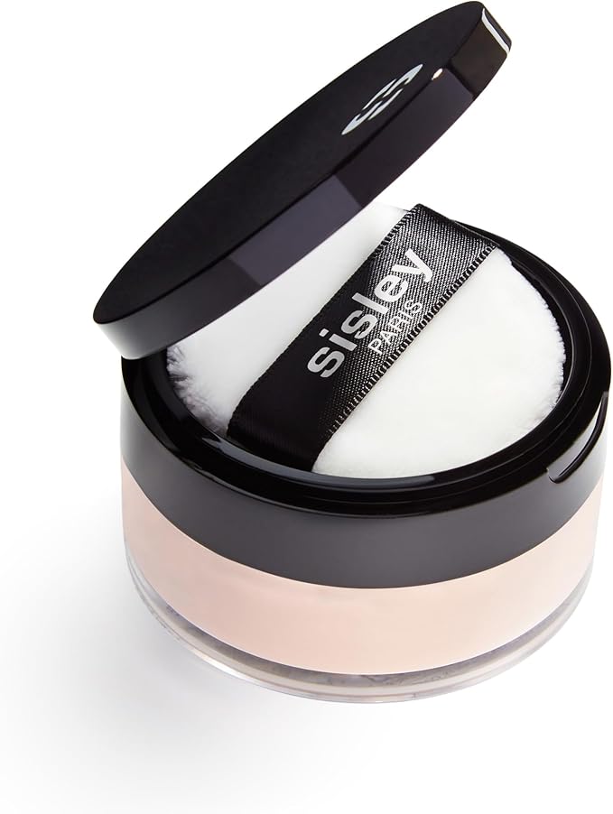 Sisley Paris Phyto-Poudre Libre, 3 Rose Orient - Beauty-Enhancing, Ultra-Light Loose Translucent Powder - Mattifies Skin & Sets Makeup - All Skin Types - Includes Velvet Powder Puff