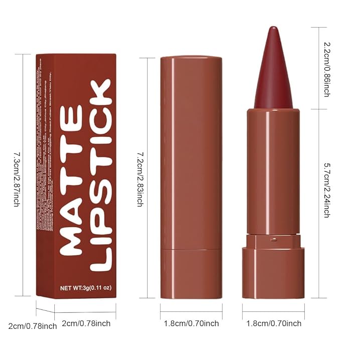 Sculpting Matte Lip Liner pencil,Gradient Matte Lipstick Crayon,Smooth Creamy Texture lip Pencil, Waterproof Smudge Proof Lipstick Pencil,Highly Pigmented Lip Makeup,Vegan Beauty.07#