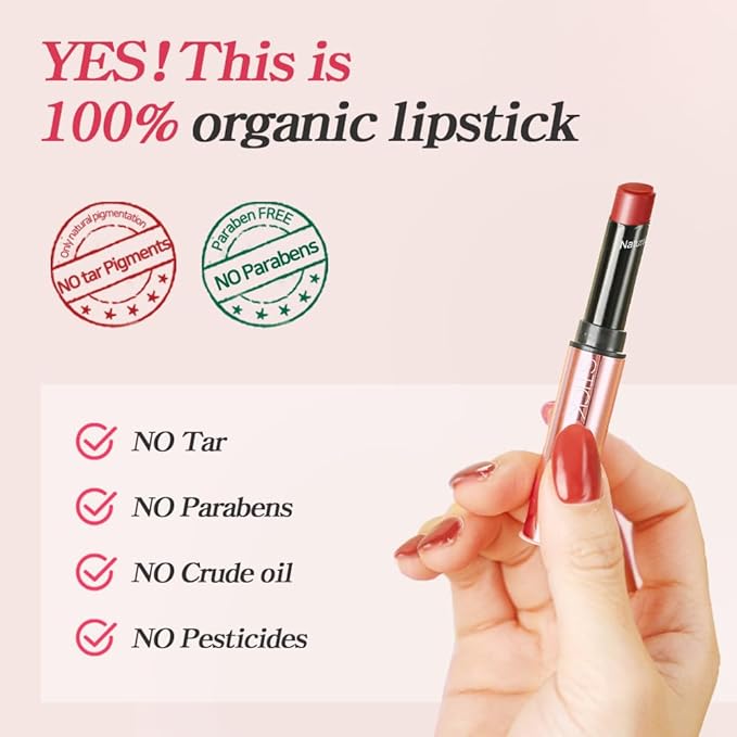 Lux Triple Cure Lipstick Venus (Deep Red) (0.12oz) Natural Tinted Korean Lip Balm, Petroleum/Paraben Free natural ingredients moisturizing + exfoliating + coloring all at once,lip balm hydrating