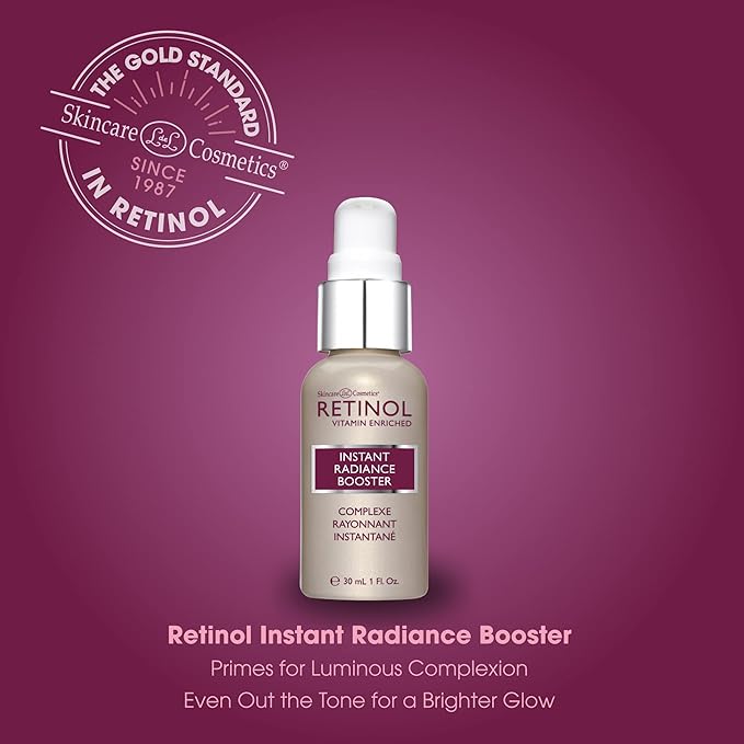 Retinol Instant Radiance Booster – The Original Retinol Glow Primer – A Burst of Anti-Aging Hydration Adds Luminosity & Skin-Smoothing Benefits of Vitamin A – Peptides Improve Firmness & Tone