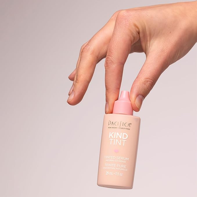 Pacifica Tinted Moisturizer – Kind Tint Serum, Lightweight Hydrating Foundation with Vegan Collagen & Hyaluronic Acid for Dewy Glow, Buildable Coverage, Vegan, 1 fl oz (Shade 24)