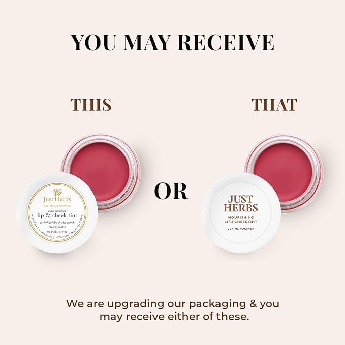 Organic Creamy Matte 3 in 1 Lip & Cheek Tint, Blush For Women - SLS,Chemical & Paraben Free - 0.14 fl. oz. (Pink Forever)