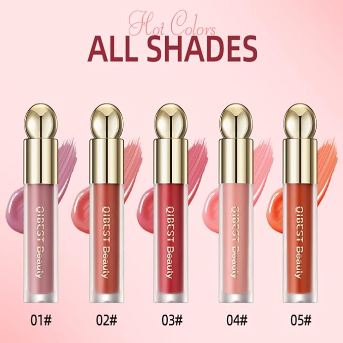 Liquid Blush for Cheeks, Lightweight, Natural-Looking, Silky Smooth Creamy Formula, Velvet Highly Pigmented Brightens Waterproof Long-Wearing Blush Makeup (04#APRICOT)
