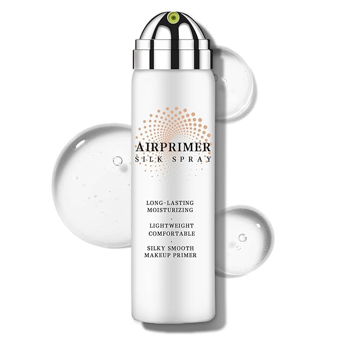 Airbrush Primer Face Makeup,Hydrating Primer for Oily and Mature Skin,Smoothes Skin Texture,Minimizes Appearance of Pores,Contains Hydrolyzed Silk and Hyaluronic Acid