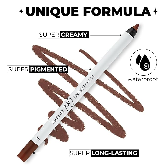 Cherry-Cola Matte Lip Essentials Bundle: Gel Lip Liner Pencil 414 and Powder Drop Lipstick 403 Set