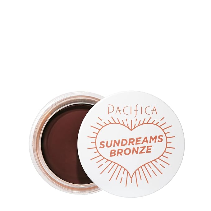 Pacifica Face Bronzer – Sun Dreams Matte Bronzing Cream Highlighter, Hydrating & Buildable Contour with Floral Extracts, Talc-Free, Vegan & Cruelty-Free, 1 oz (Shade Ember)