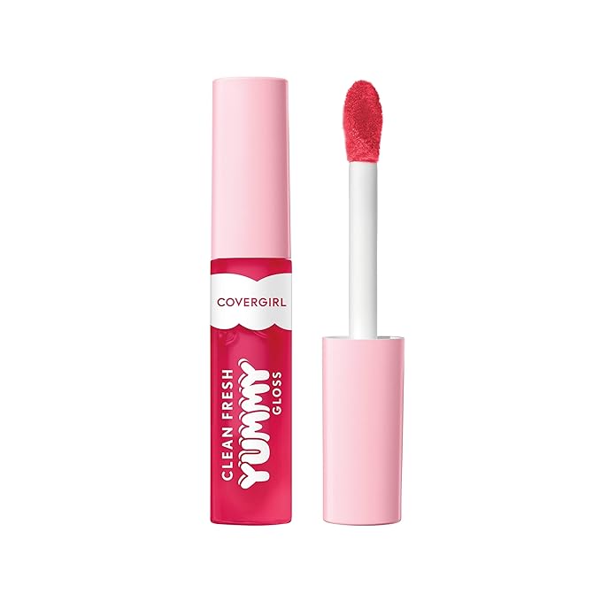 COVERGIRL Clean Fresh Yummy Lip Gloss, Sheer, Natural Scents, Vegan Formula - You’re Just Jelly